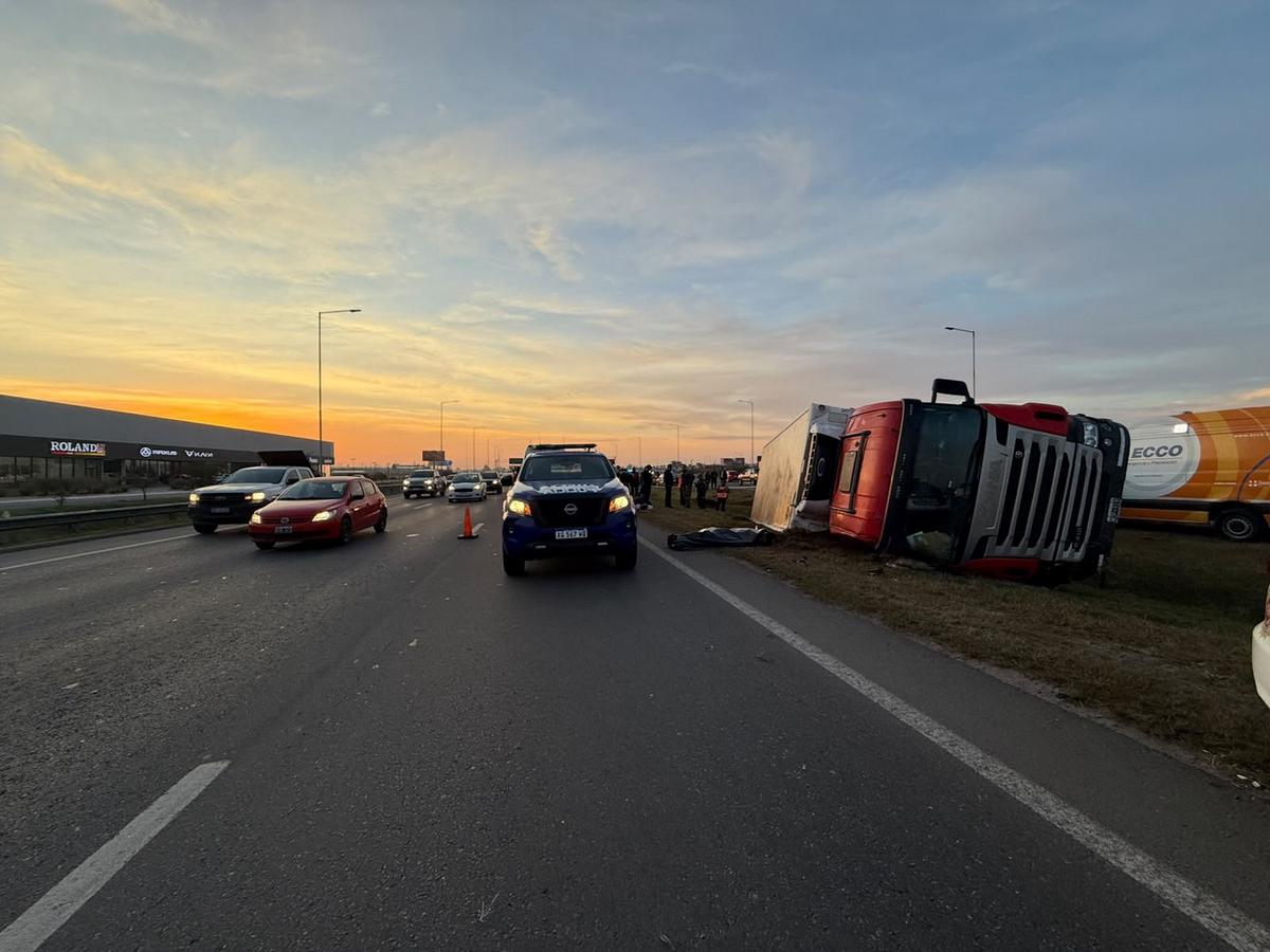 El accidente se produjo esta mañana en avenida Circunvalación.