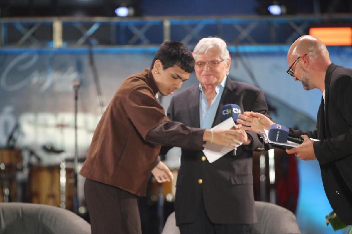 Milo J en una charla mano a mano con Cadena 3. (Foto: Daniel Cáceres)