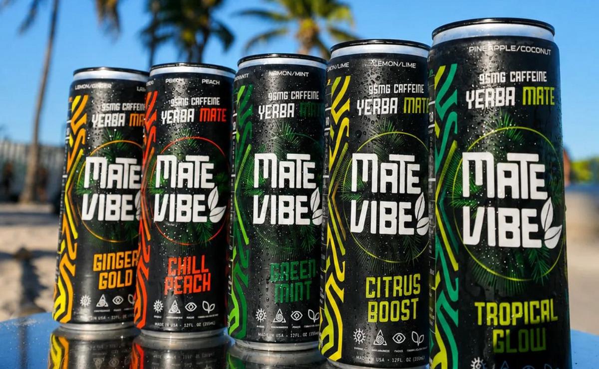 Mate Vibe revoluciona el mercado de las bebidas energéticas. (Gentileza)