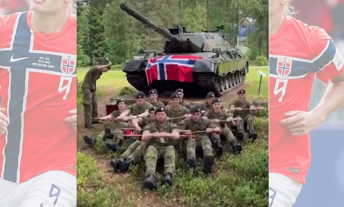 El ejército noruego replicó el ya popular festejo vikingo.