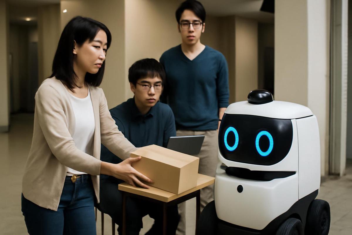 Investigación sobre entrega de paquetes a robots