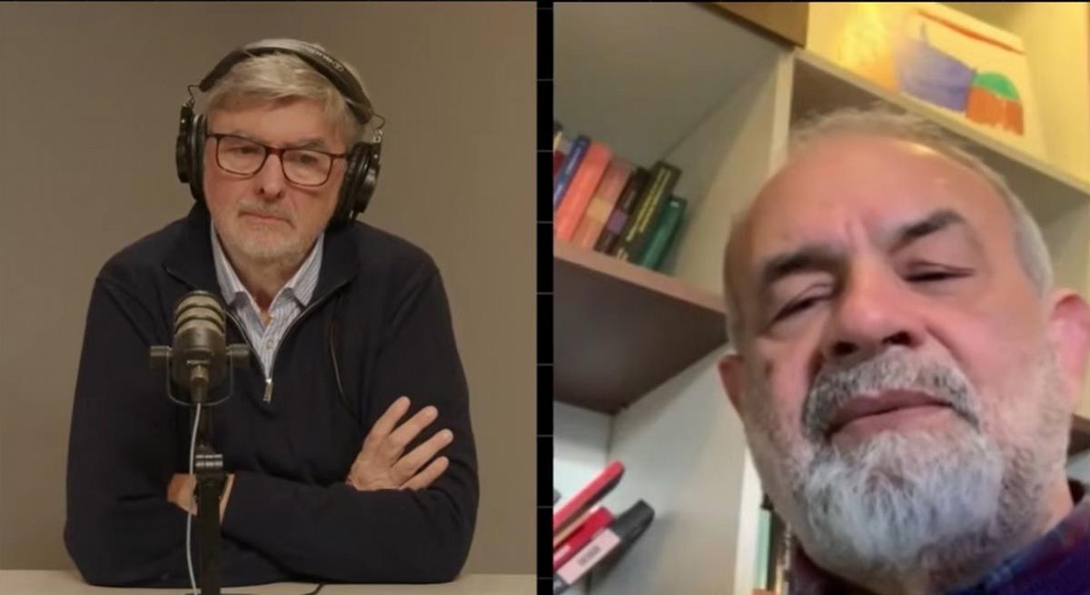 El rector de la UNRN, Anselmo Torres, entrevistado por Sergio Suppo.