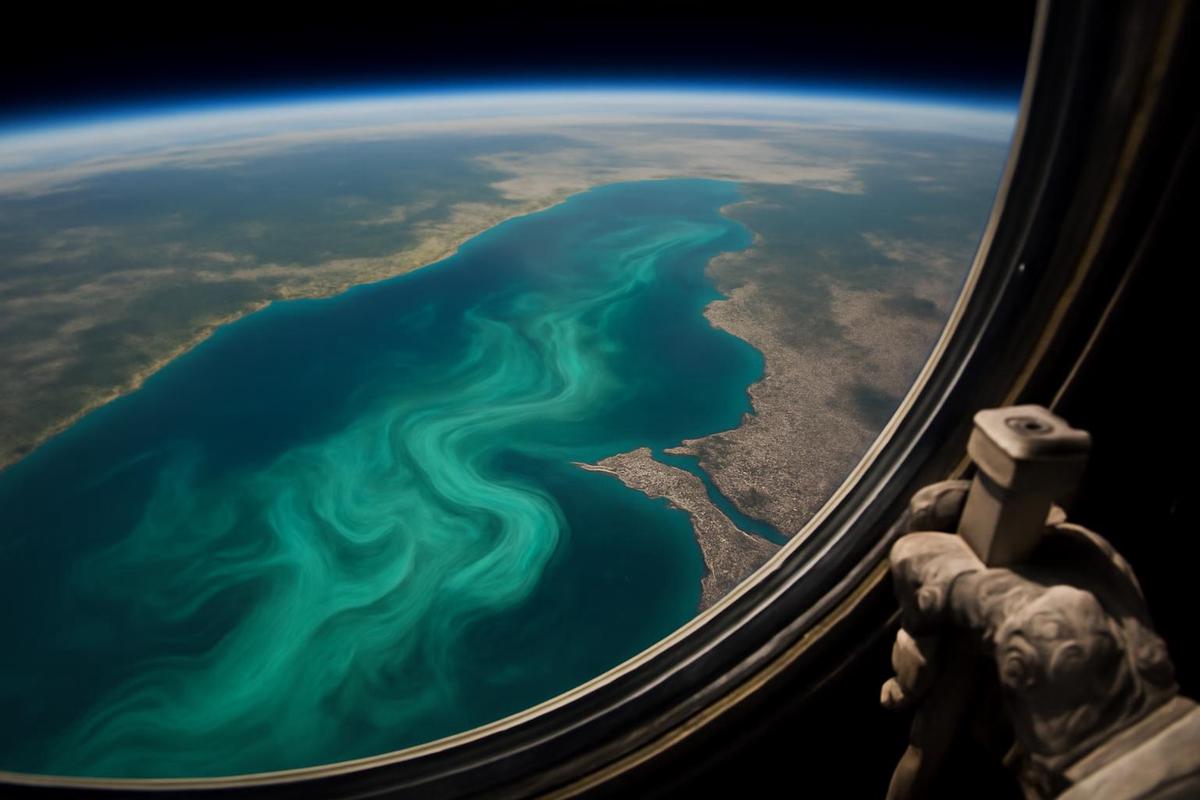 El Mar Negro visto desde el espacio