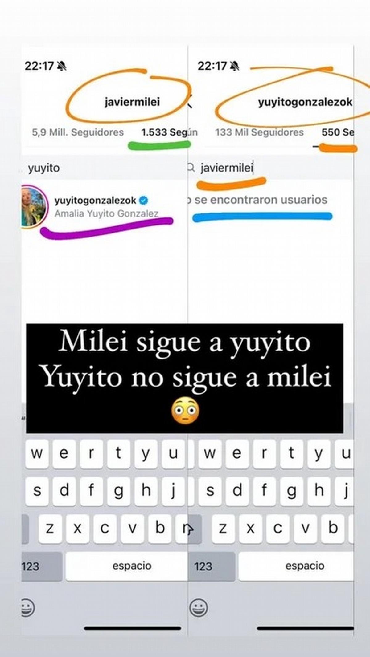Rumores de crisis entre Yuyito González y Javier Milei: qué pasó