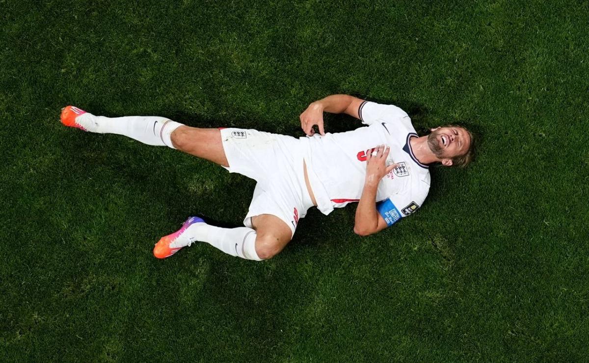 Harry Kane tras la dura derrota ante Argentina. (Foto: AP)