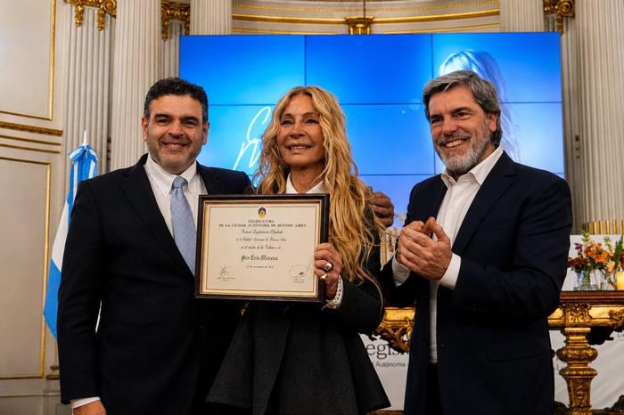 Cris Morena, reconocida como Personalidad Destacada de la Cultura en Buenos Aires