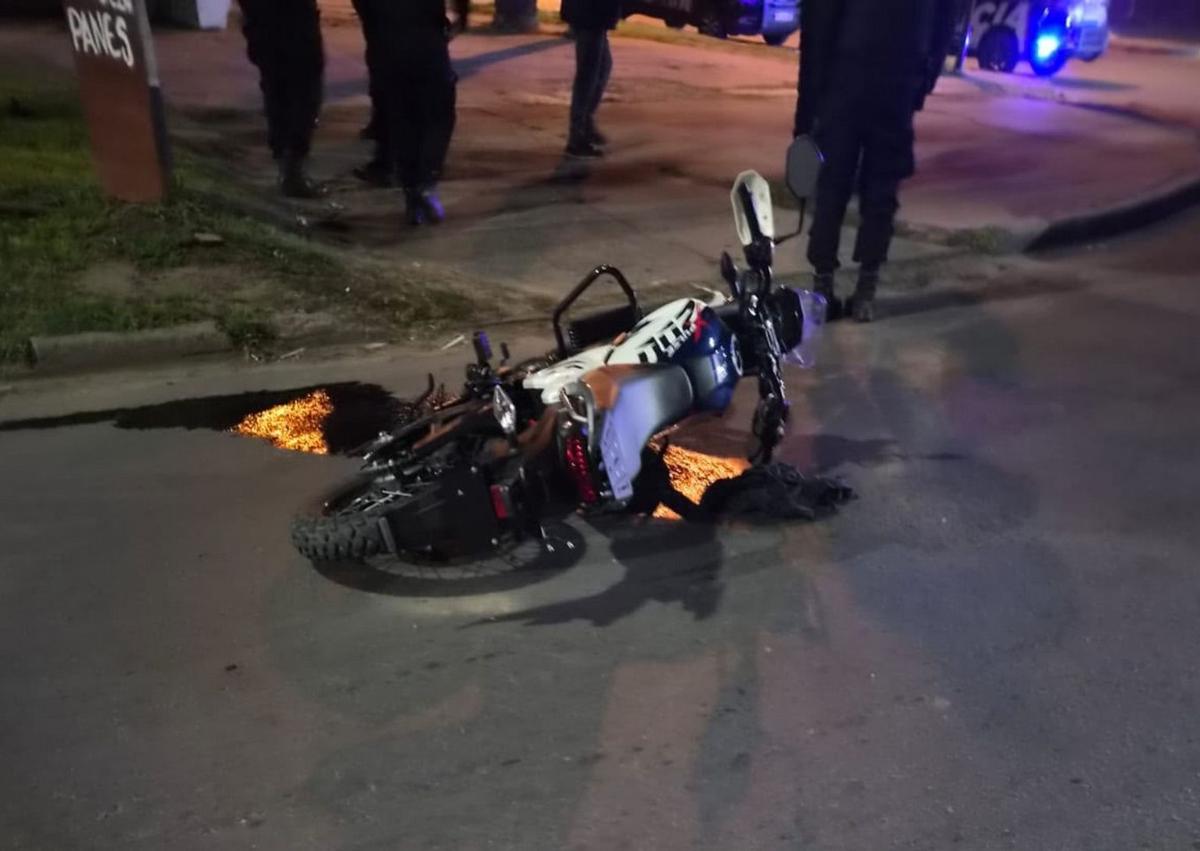 La motocicleta del siniestro.