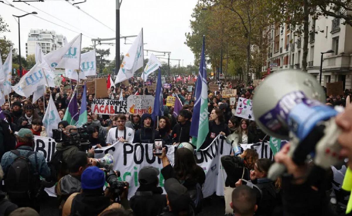 Protestas en Francia: despliegue policial y militar ante el temor a disturbios.
