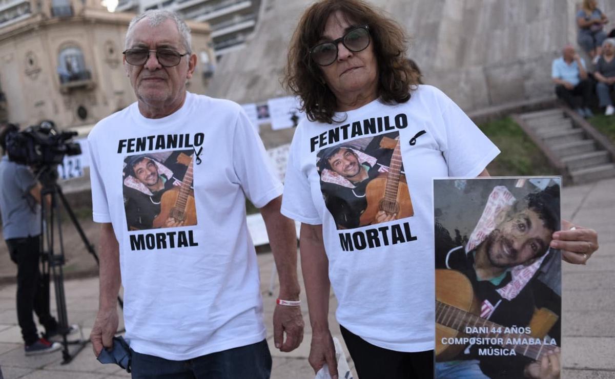 Movilización en Rosario por víctimas del fentanilo contaminado.