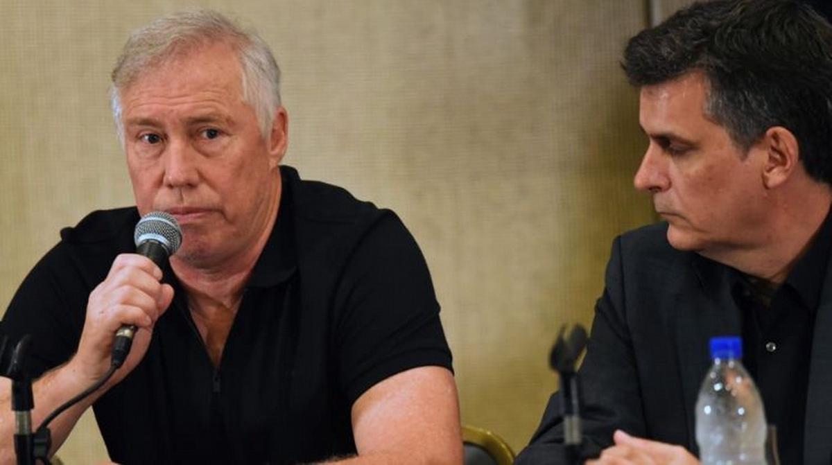 Roberto Sensini  junto a Ignacio Boero.