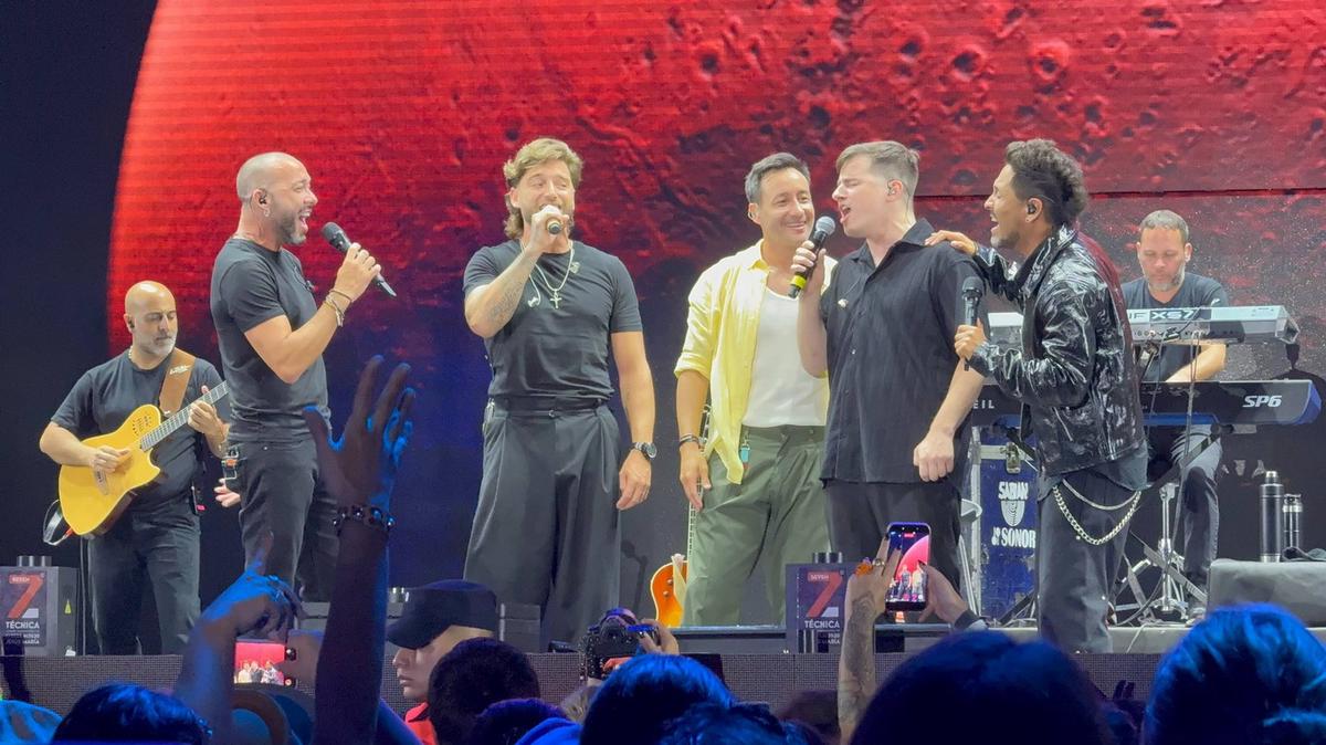 Luciano Pereyra, Nahuel Pennisi y La Konga, juntos en Jesús María