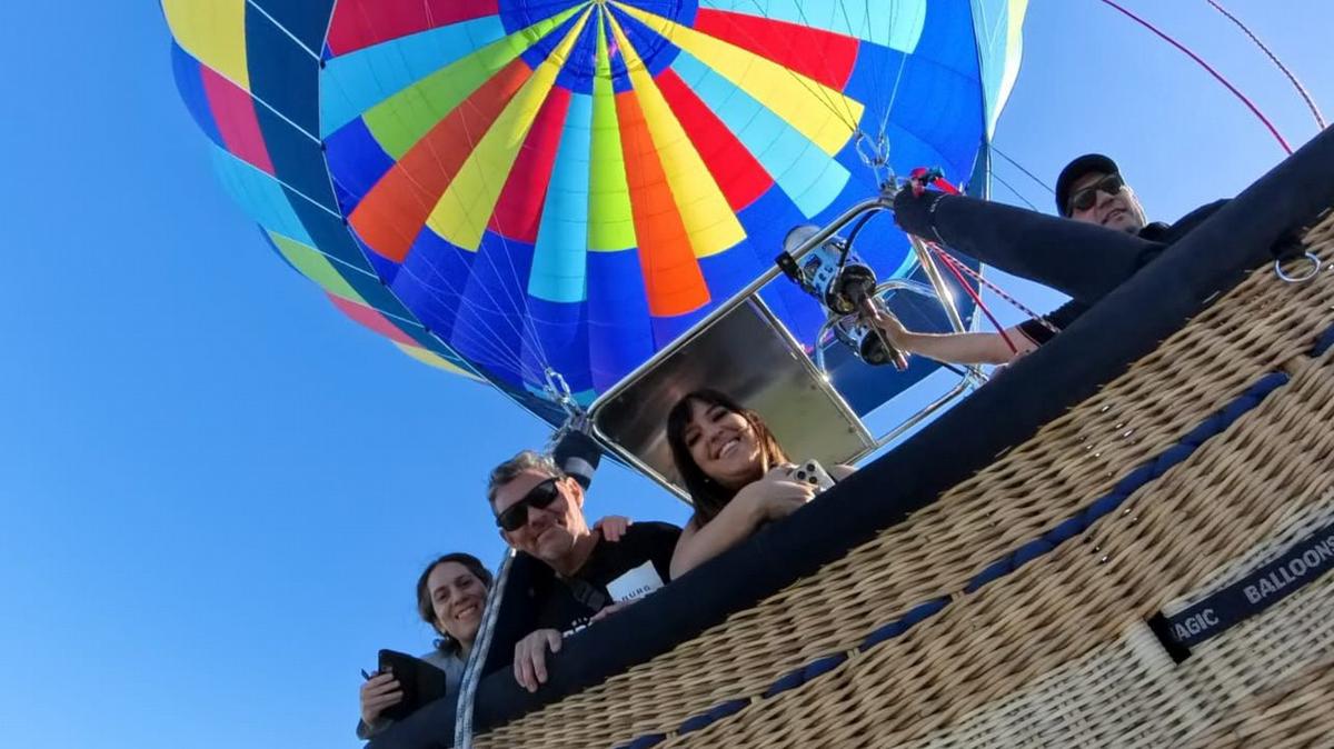 FOTO: Cómo es la experiencia de vuelo en globo aerostático en Rosario