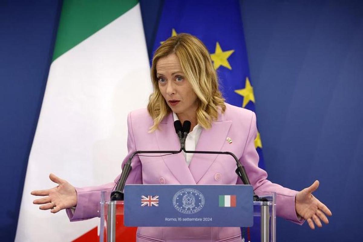 La primera ministra de Italia, Giorgia Meloni, impulsora de una reforma judicial constitucional.
