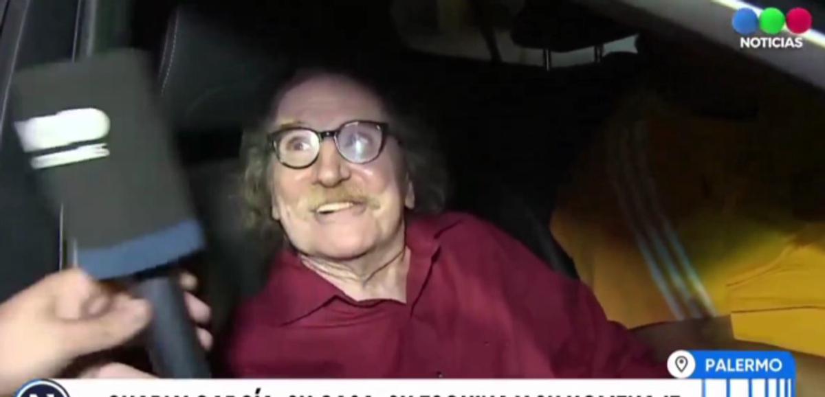 El artista Charly García tiene su esquina en Buenos Aires. Foto: Agencia NA (Captura Telefe)