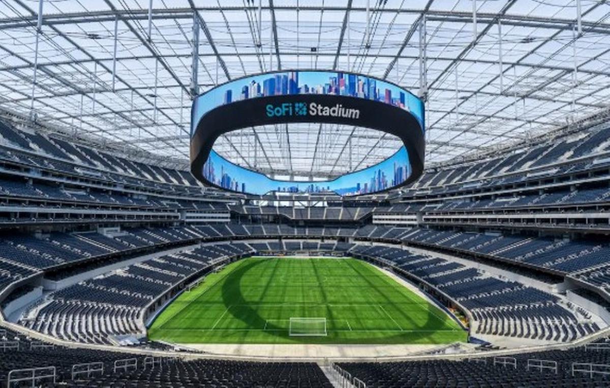 El imponente SoFi Stadium de Los Ángeles.
