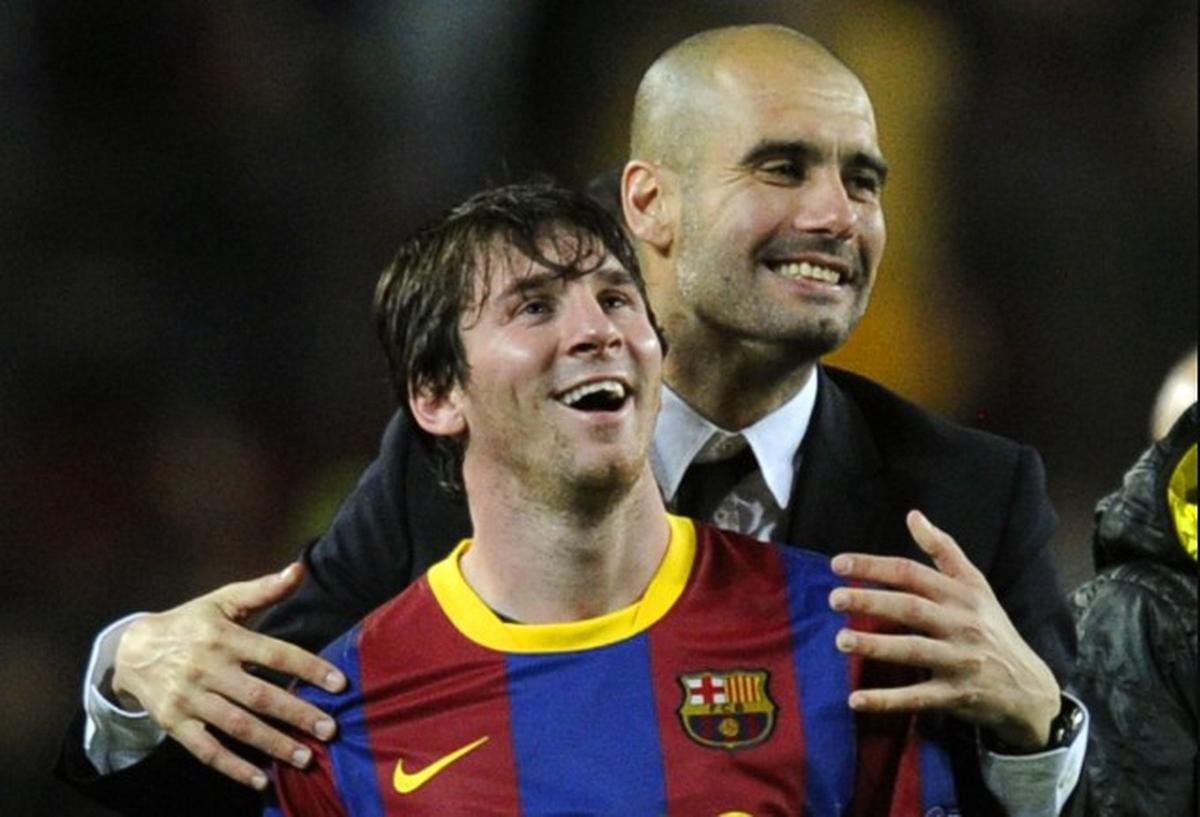 Messi y Pep Guardiola, en la exitosa época del Barcelona.