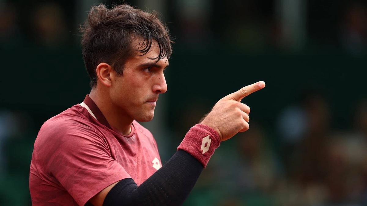 Burruchaga, en la final del ATP 250 de Houston.