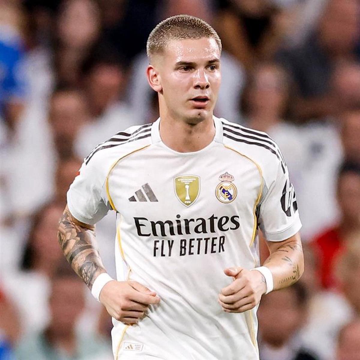 Franco Mastantuono, delantero argentino del Real Madrid. (Foto NA: @realmadrid)