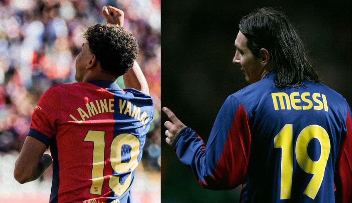 Lamine Yamal elogió a Lionel Messi. Foto Noticias Argentinas