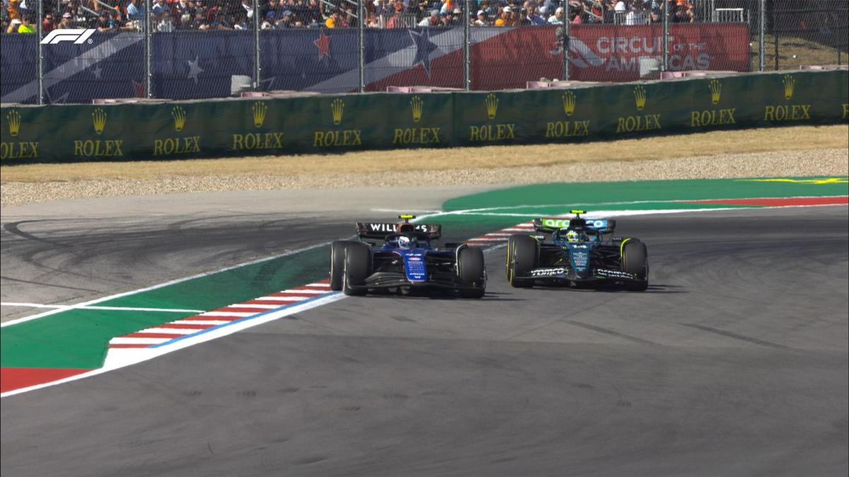 FOTO: El adelantamiento de Colapinto a Alonso, por el que está nominado. (Foto: F1)