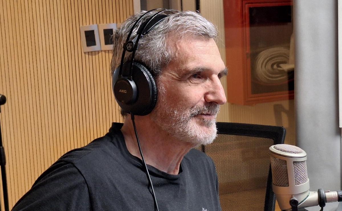 Enrique Orschanski, en los estudios de Cadena 3.