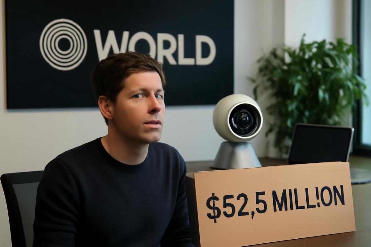 Co-fundadores del proyecto Worldcoin, Alex Blania y Sam Altman