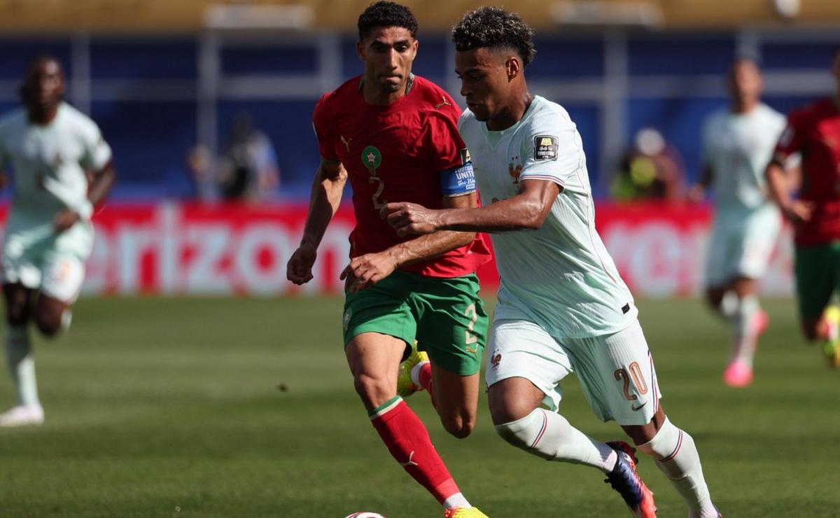 Francia y Marruecos, un partidazo (Foto: @equipedefrance)