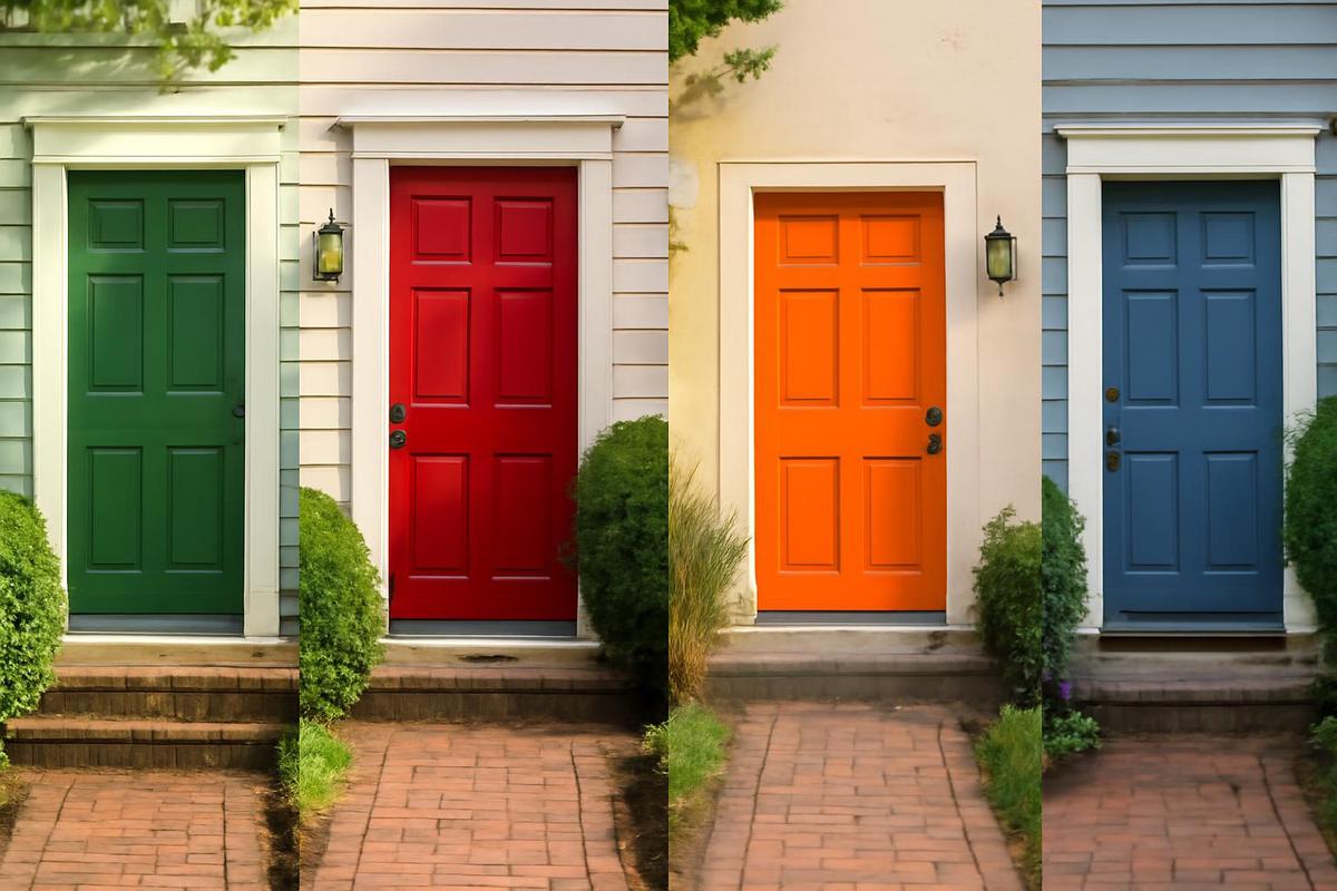 Colores vibrantes para la entrada de tu hogar