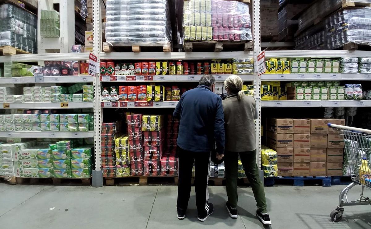 Compra mayorista en supermercados.