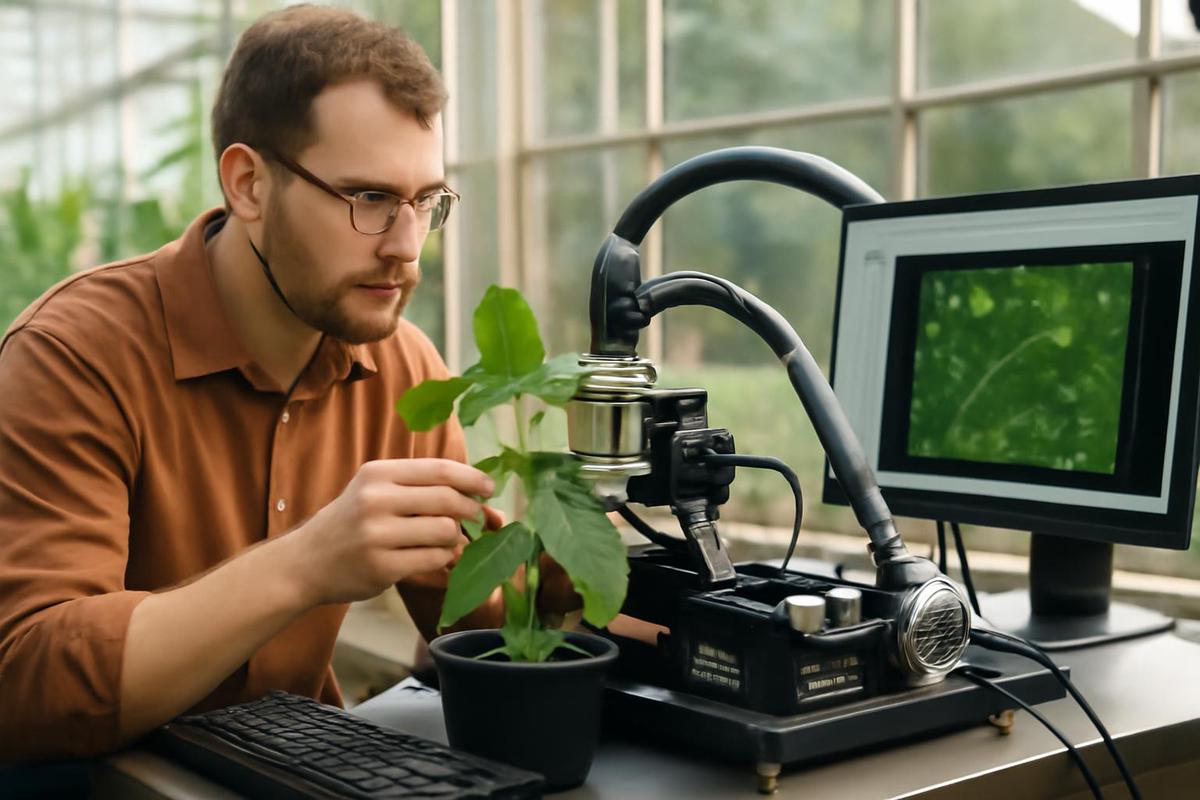 Observación de estomas en plantas
