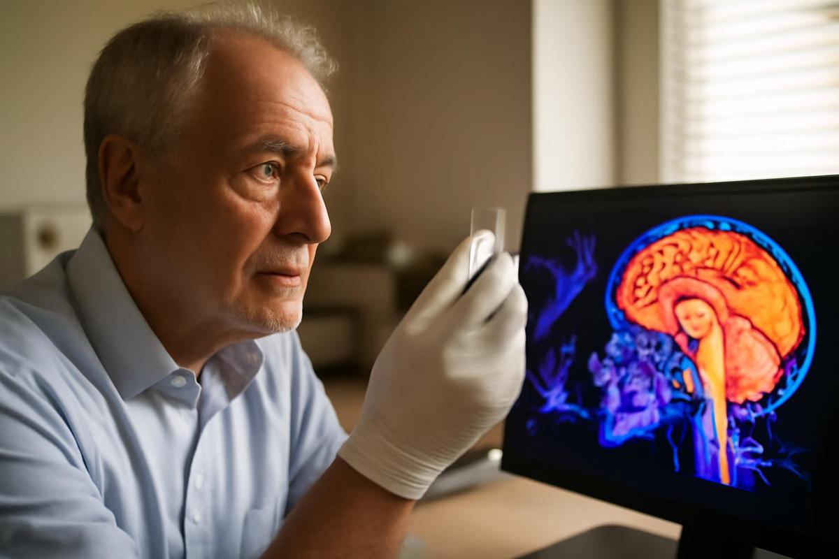 Células inmunitarias en el cerebro envejecido
