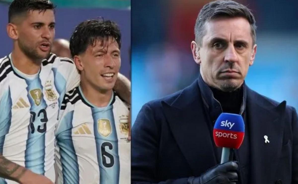 Gary Neville había apuntado contra los centrales argentinos.
