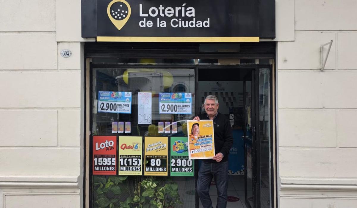 Un apostador ganó casi 2 mil millones de pesos en la Quiniela Poceada de Buenos Aires