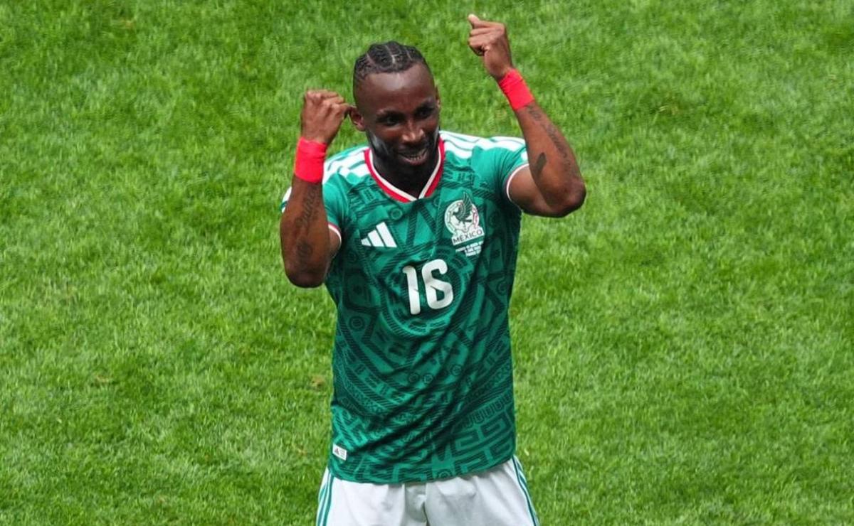 Julián Quiñones marcó el primer tanto de México. (Foto: @miseleccionmx)