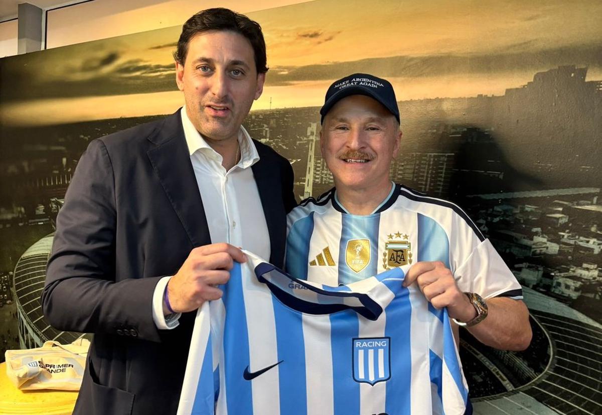 Milito y Lamelas. Foto: Agencia NA / redes sociales