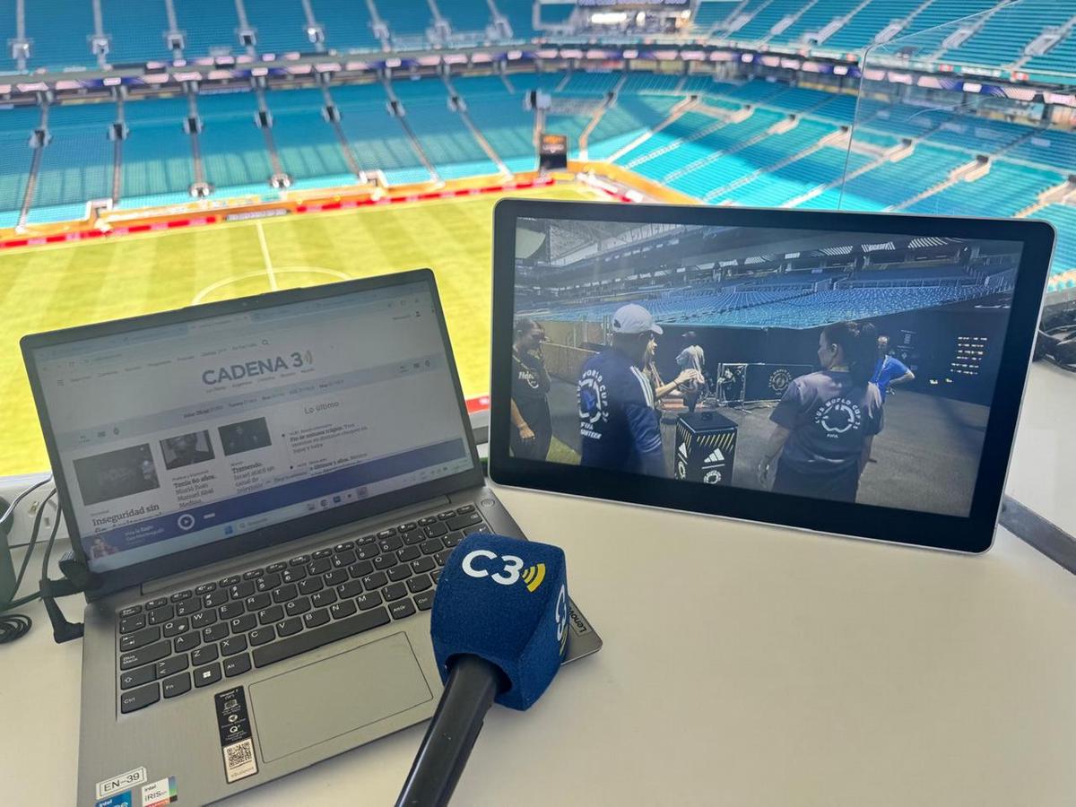 Cadena 3, en el Hard Rock Stadium.