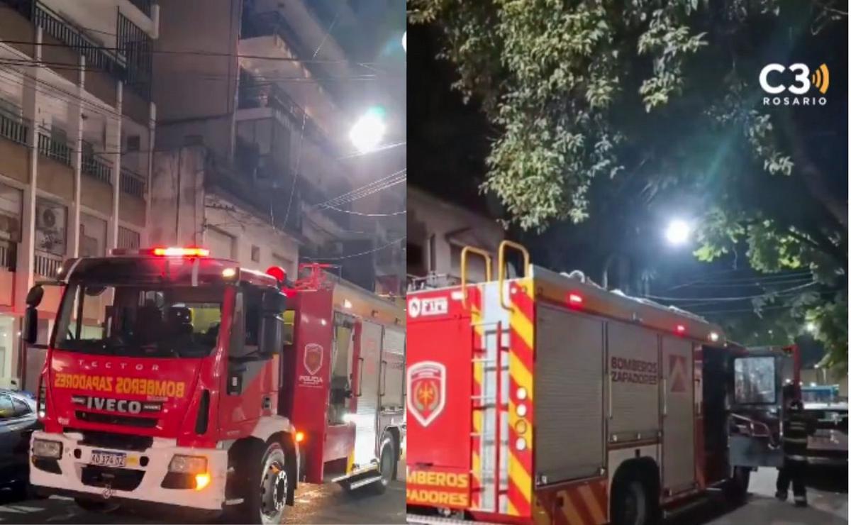 Dos incendios controlados en el centro rosarino por fallas eléctricas