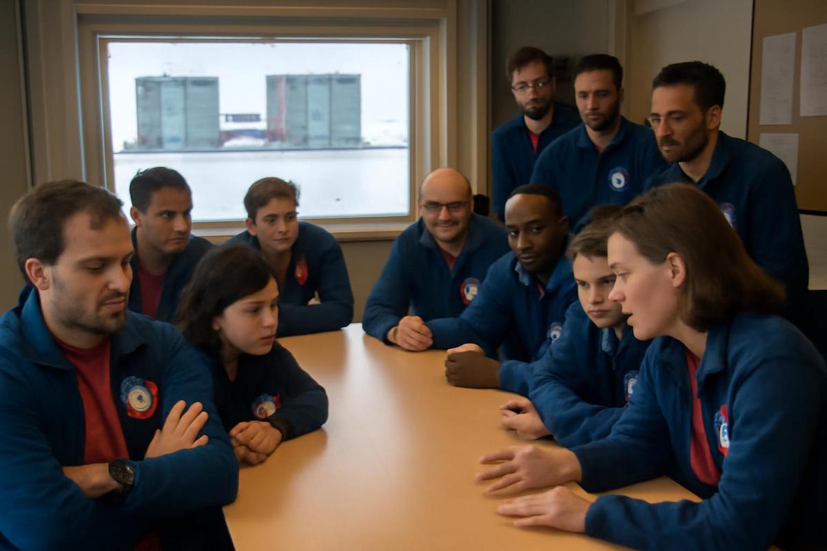Estudio en la Antártida revela riesgos sociales para astronautas en misiones prolongadas