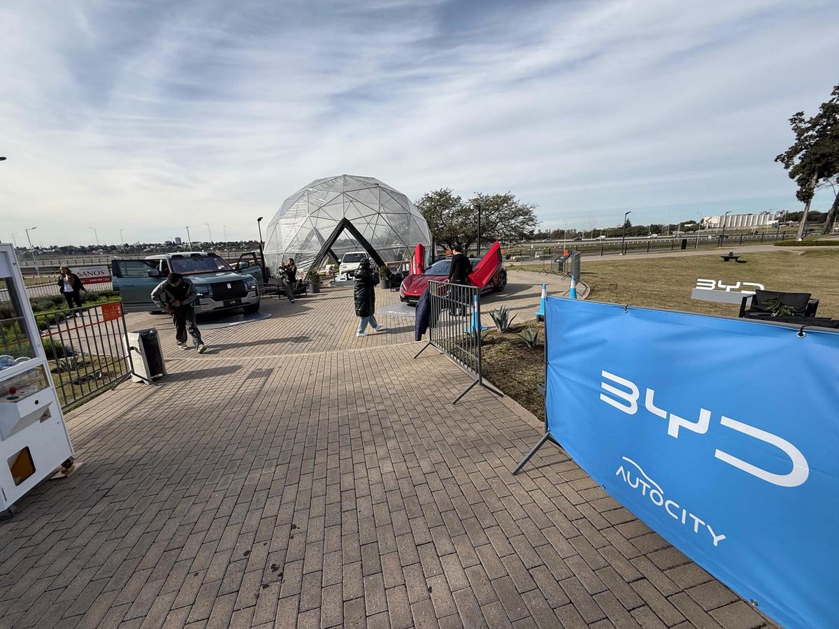 Exhibición de autos eléctricos de BYD en Córdoba. (Daniel Cáceres/Cadena 3)