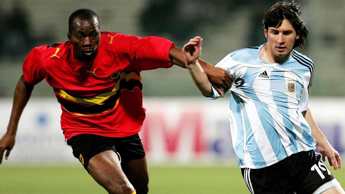 Lionel Messi ante Angola.