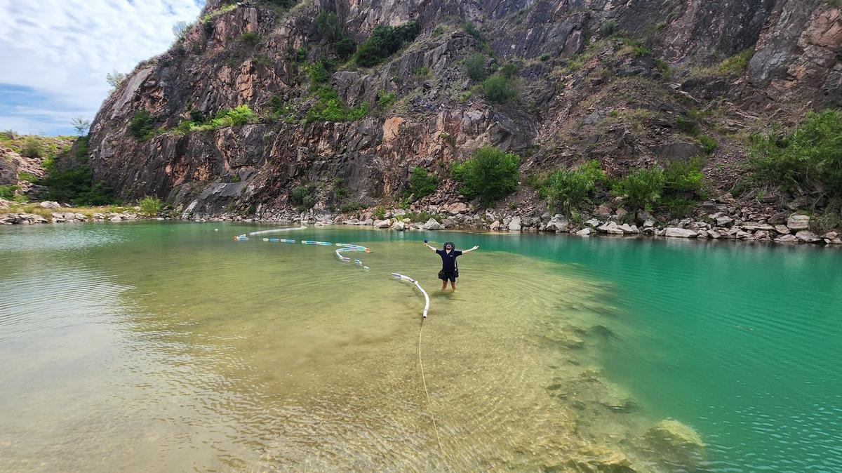 FOTO: Laguna Azul, un hermoso lugar a pocos minutos de Córdoba