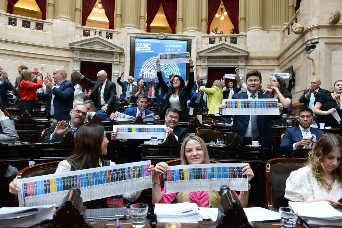 FOTO: La Cámara de Diputados aprobó la Boleta Única de Papel. (Foto: @DiputadosAR).