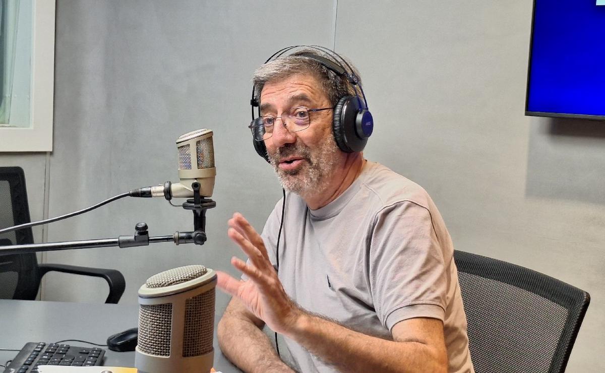 Chema Forte, en los estudios de Cadena 3.