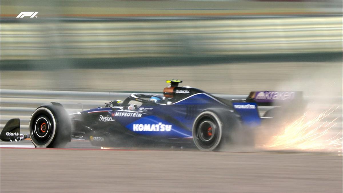 FOTO: Franco Colapinto corriendo en el GP de Qatar. (Foto: @F1)