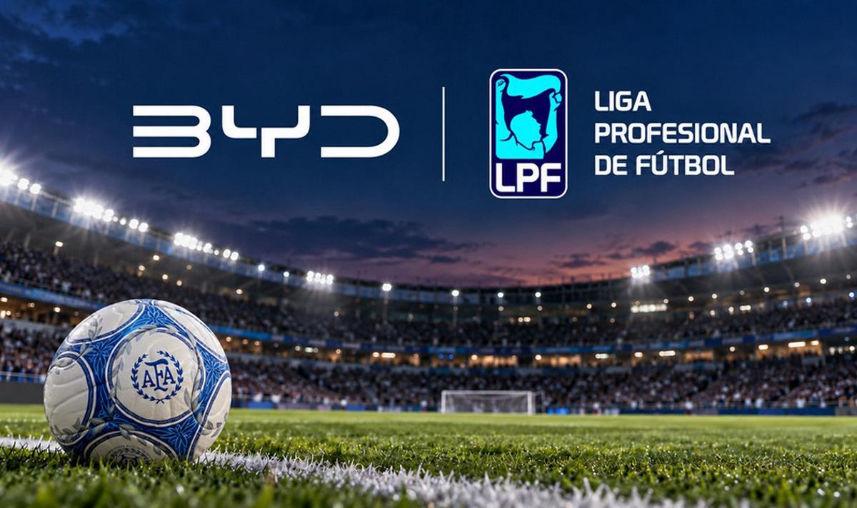 BYD Argentina Main Sponsor de la Liga Profesional de Fútbol.