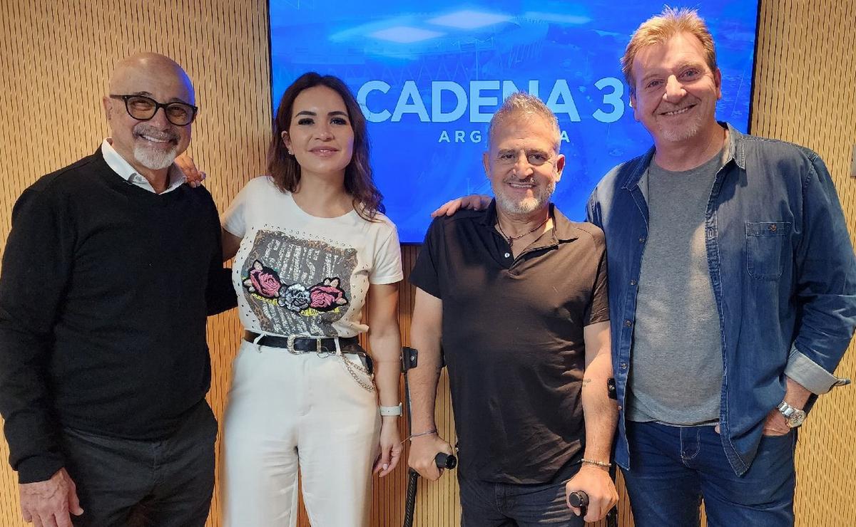 FOTO: Emilio Kauderer y Jean Maggi, en los estudios de Cadena 3.