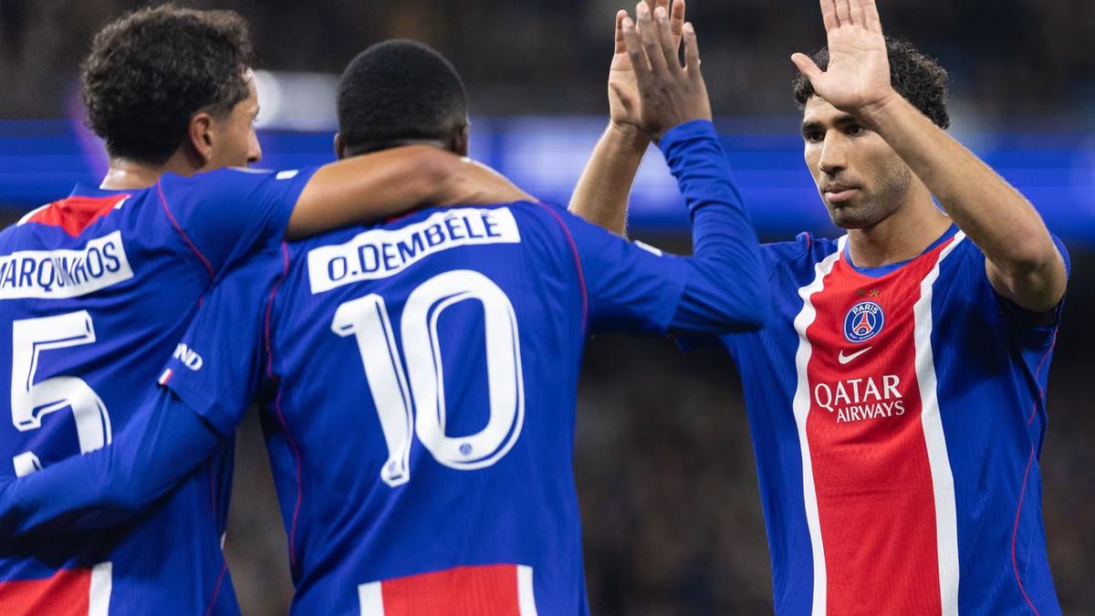 Festejo del PSG.