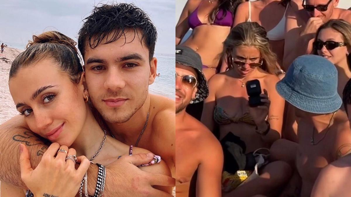 Morena Beltrán y Lucas Blondel. Foto: Agencia NA (Captura)