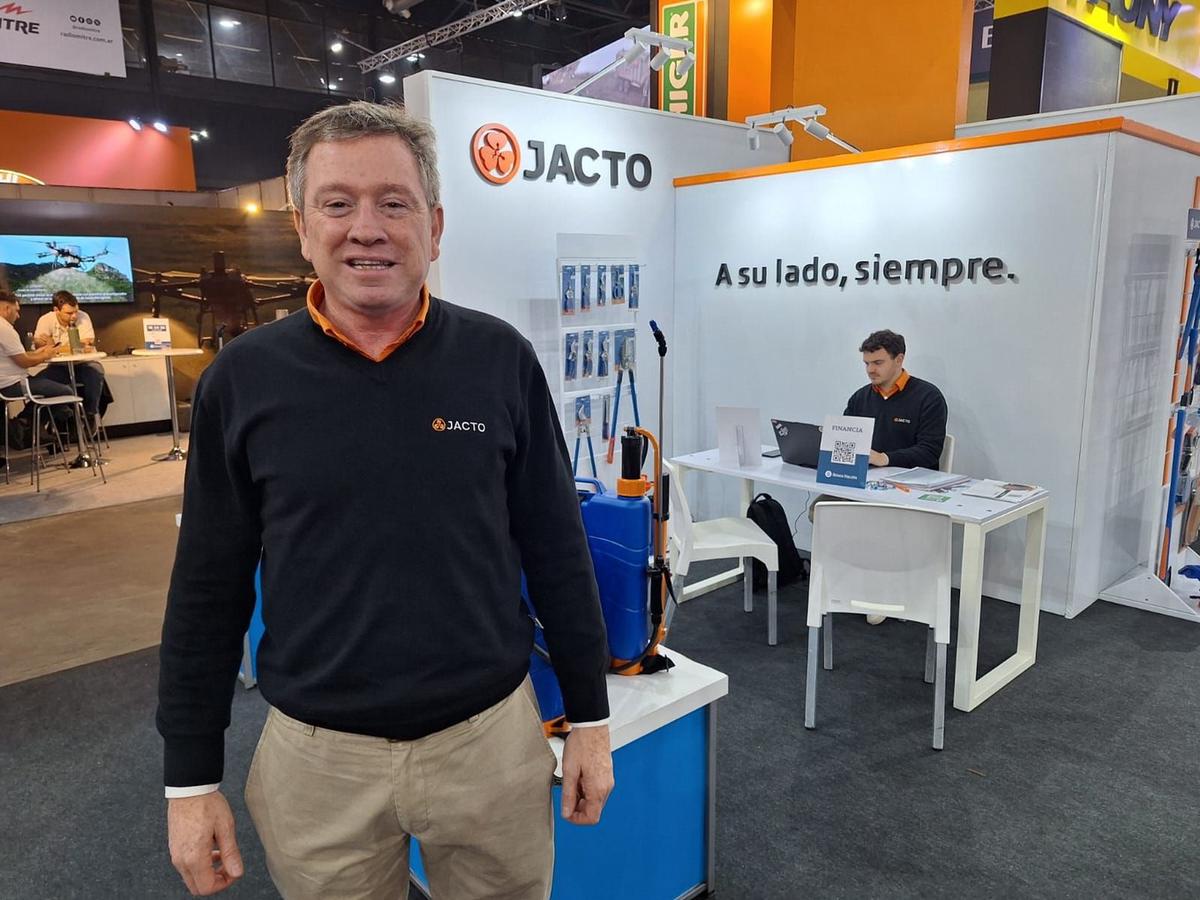 La principal apuesta de Jacto en esta edición de la muestra estuvo enfocada en drones