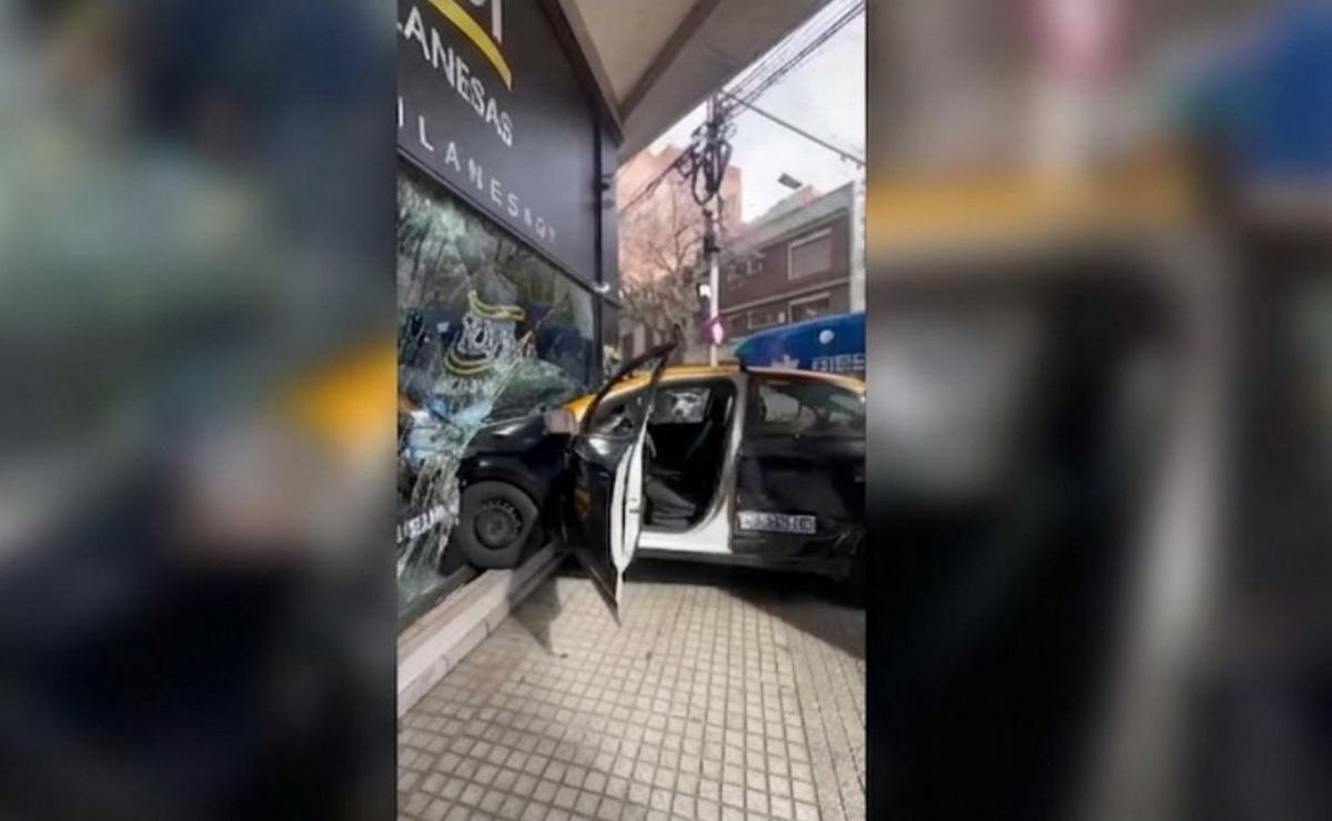 Accidente en el centro rosarino.